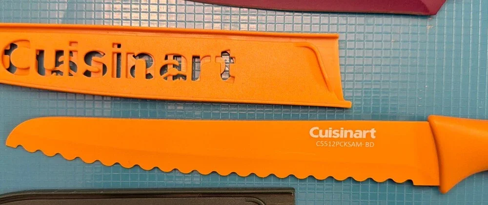 Cuisinart Ceramic Coated Colored Knives Set Of 3 Stainless Steel Dishwasher Safe